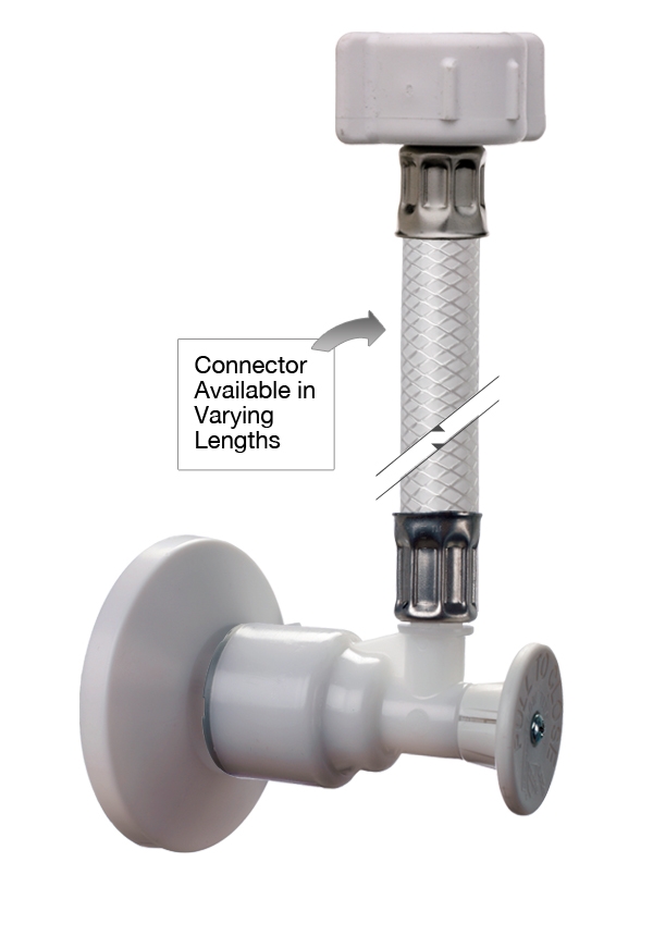 FlowTite® 4ALL® Toilet Supply Stop 1/2" Valve x 7/8" Ballcock Nut