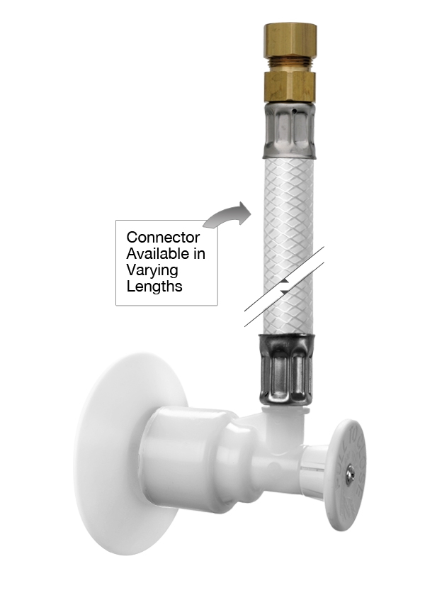 FlowTite® RSERIES Sink/Lavatory Supply Kit 3/8" Brass Comp. Adapter